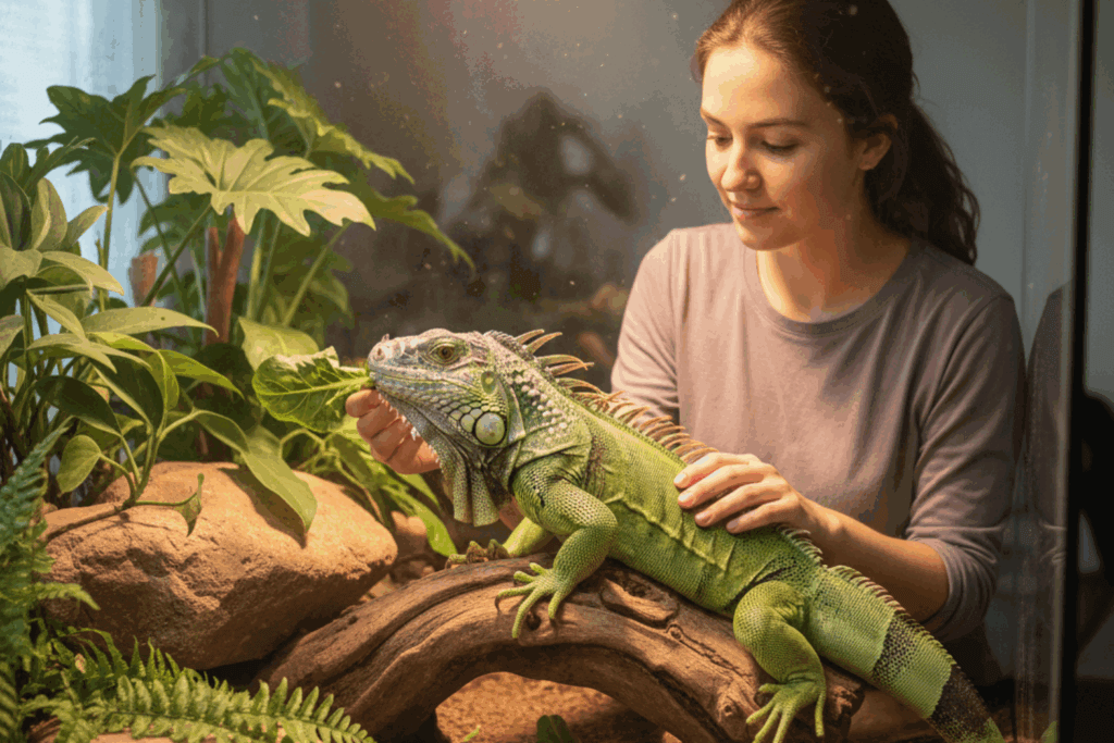 Pet-sitting NAC métropole lilloise - illustration iguane